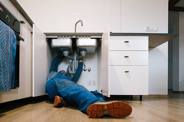 Professional Emergency Plumber technician working in Erie, MI